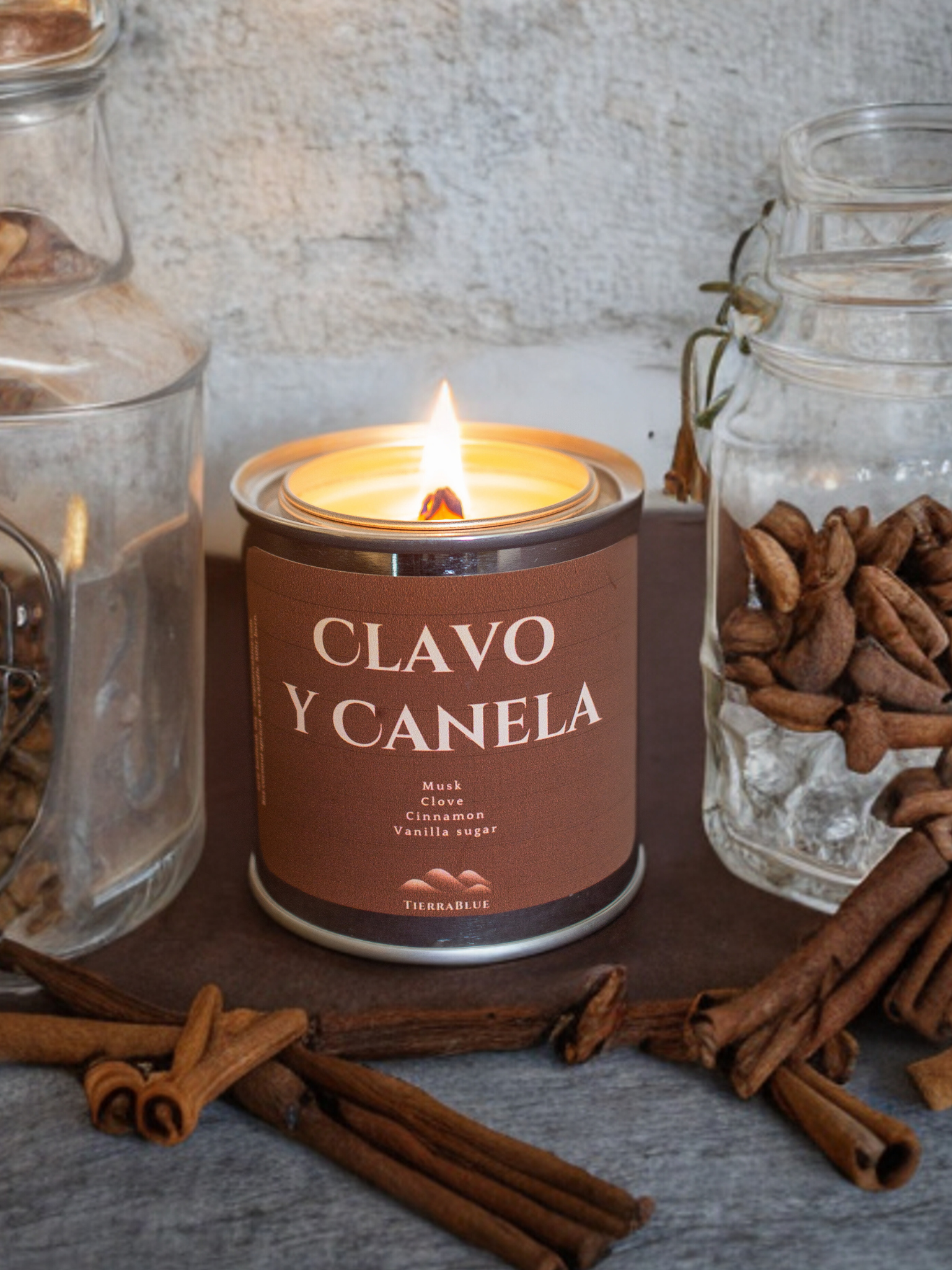 CLAVO Y CANELA 8oz  clove - musk- cinnamon - vanilla sugar – TierraBlue